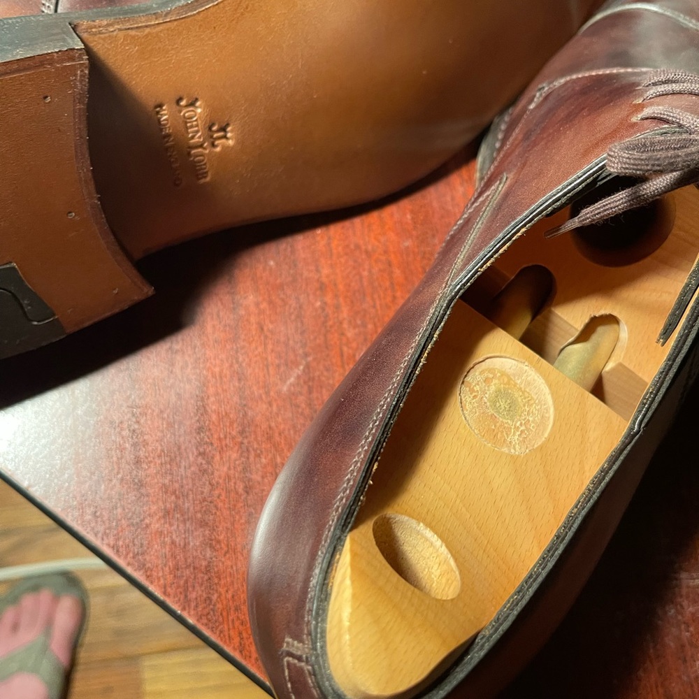 Never worn John Lobb Oxford lace-up size 10 US ,comes with bag $1,050 obo